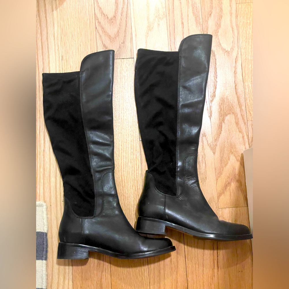 Cole haan Nike air black suede/leather boots